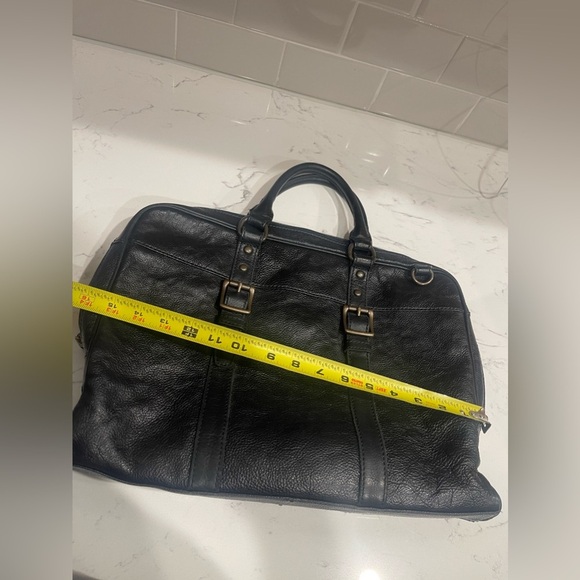 Fossil Leather Laptop Briefcase messenger Bag NO LONG STRAP - Picture 6 of 7